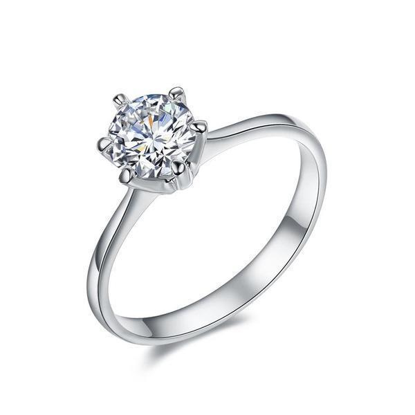 The Tenera Solid Silver Ring for Women
