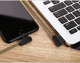 ROCK L SHAPED KEVLAR UNBREAKABLE SUPER CABLE (IPHONES/IPADS)