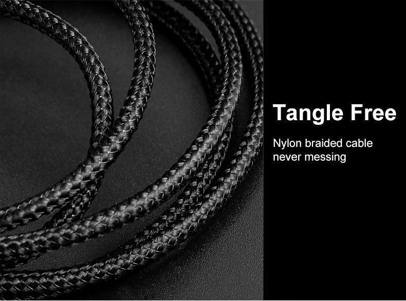 ROCK L SHAPED KEVLAR UNBREAKABLE SUPER CABLE (IPHONES/IPADS)